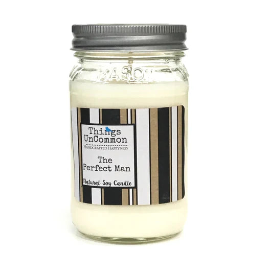 The Perfect Man Modern Mason Candle